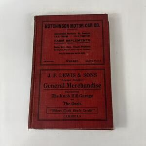 1918-19 CA Ventura County Directory FAIR Business Ancestry Genealogy Antique Vtg